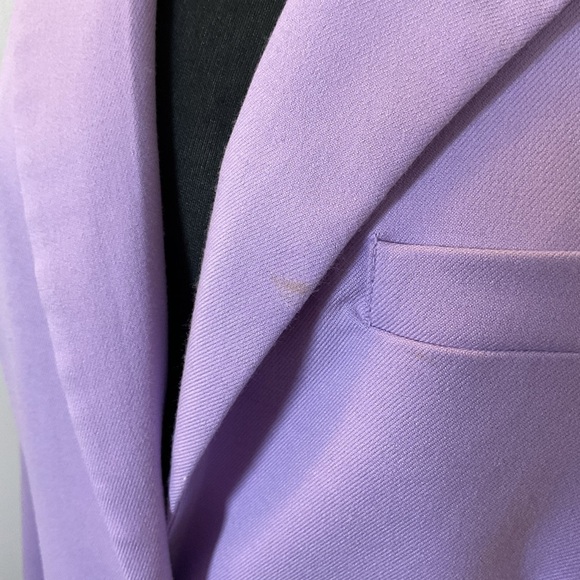 15. Divided Purple Blazer Oversized Long Sleeve Size Small - Picture 4 of 8